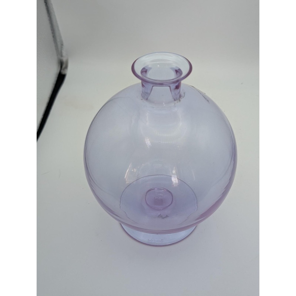 Carlo Moretti Murano Glass Decanter Purple Orb Stopper Made in Italy Vintage - Picture 14 of 16